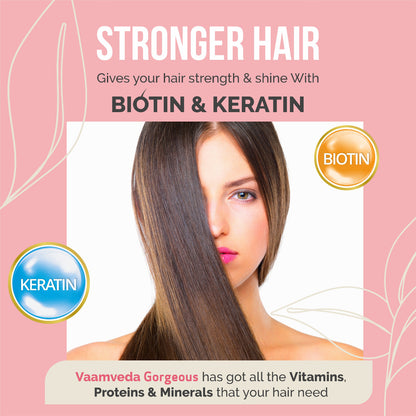 Gorgeous Biotin Keratin Glutathione Hair Skin Vitamins & Minerals