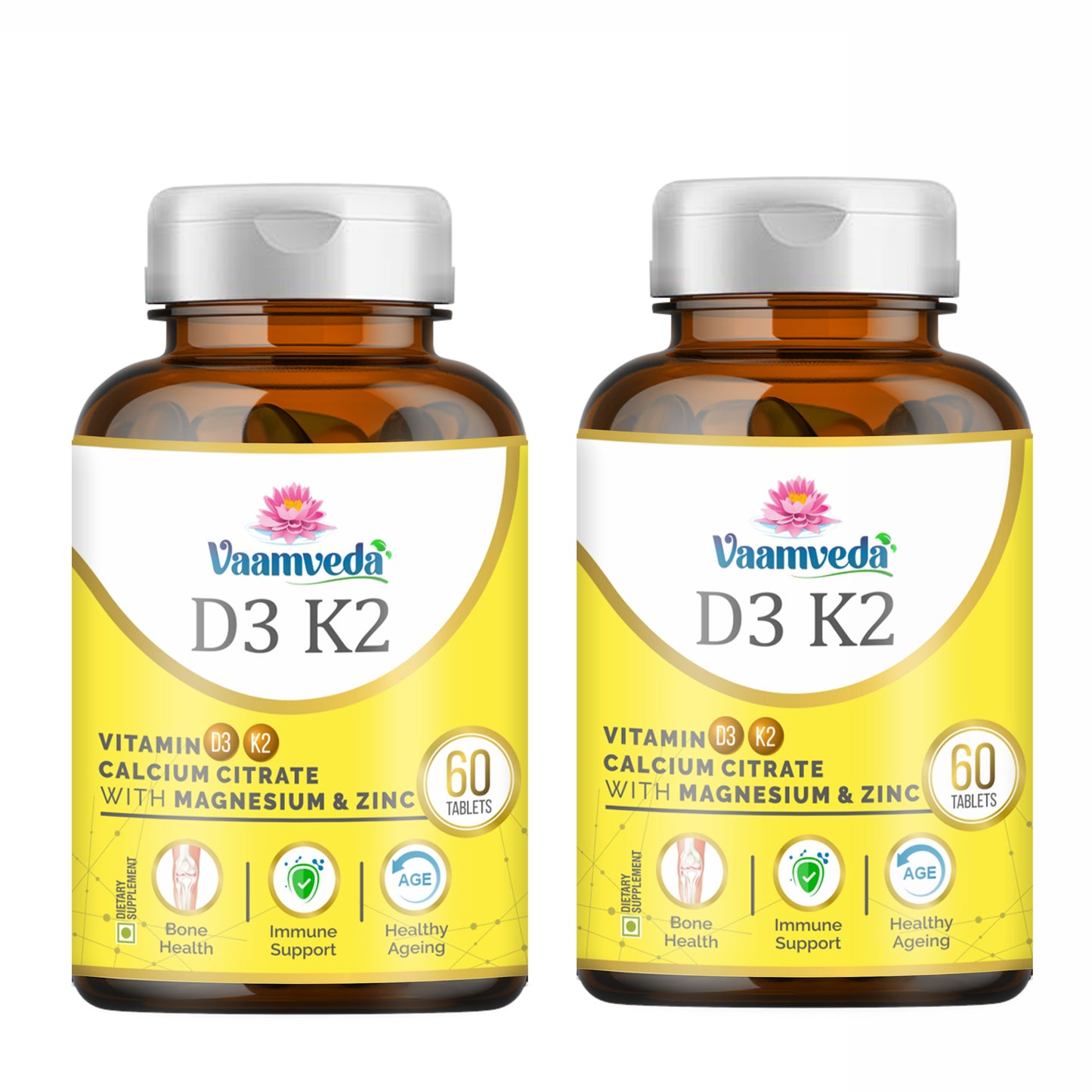 Calcium with Vitamin D3, K2, Magnesium & Zinc