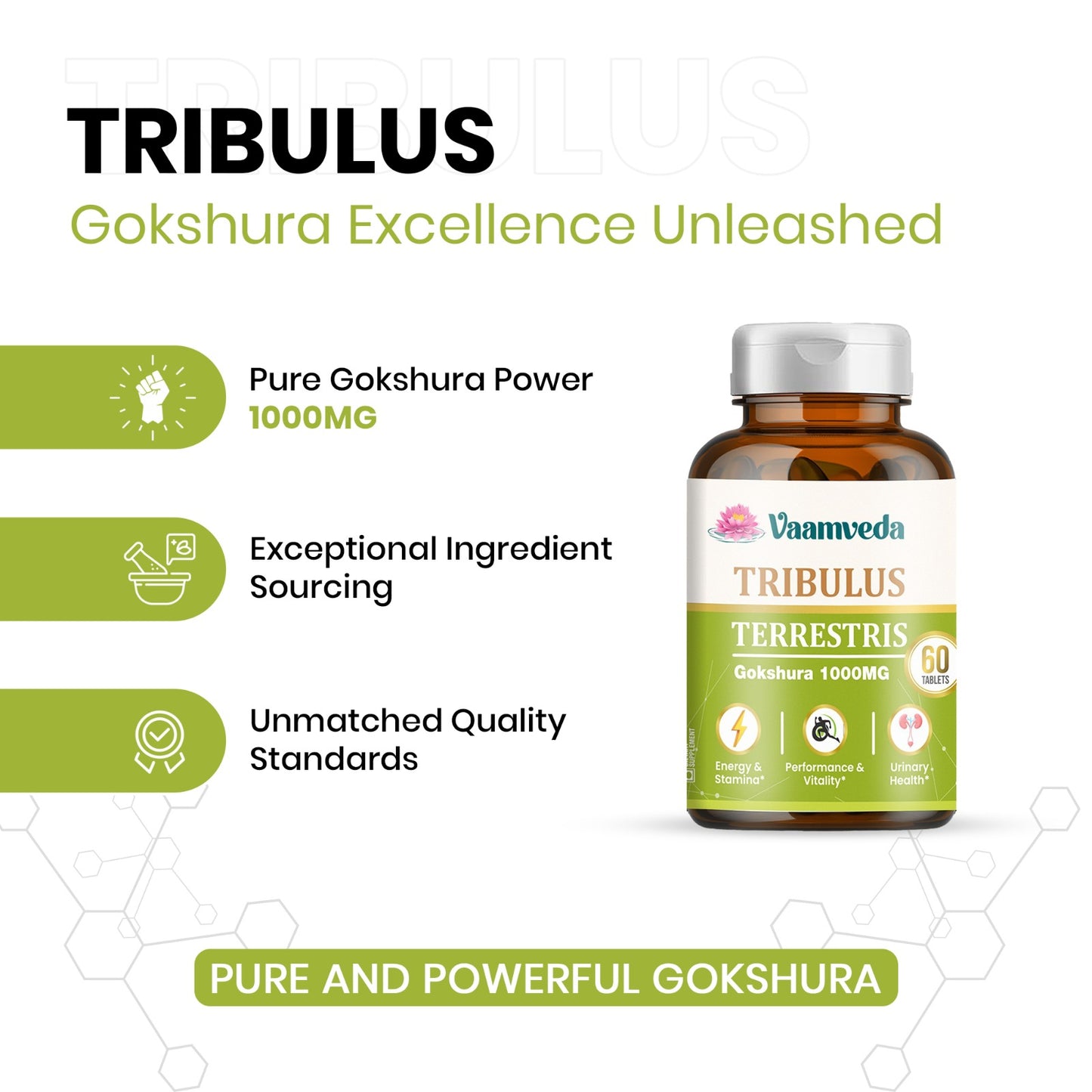 Tribulus Terrestris Gokshura Gokhru 1000MG