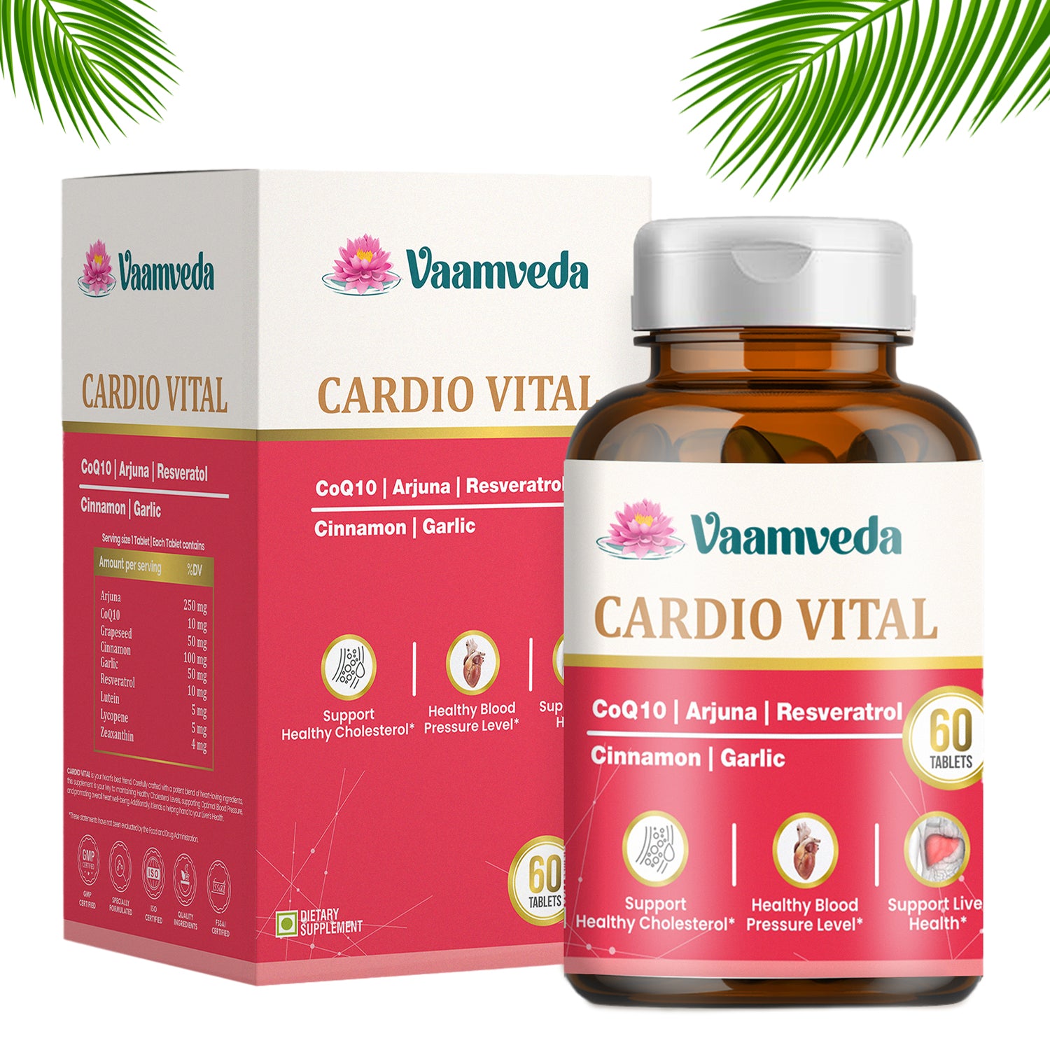 Cardio Vital : Healthy Cholesterol ,BP Control & Heart Supplement ...