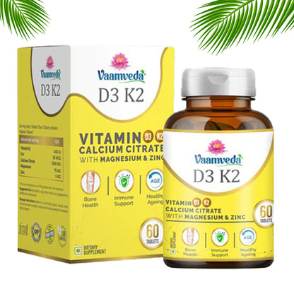 Calcium with Vitamin D3, K2, Magnesium & Zinc