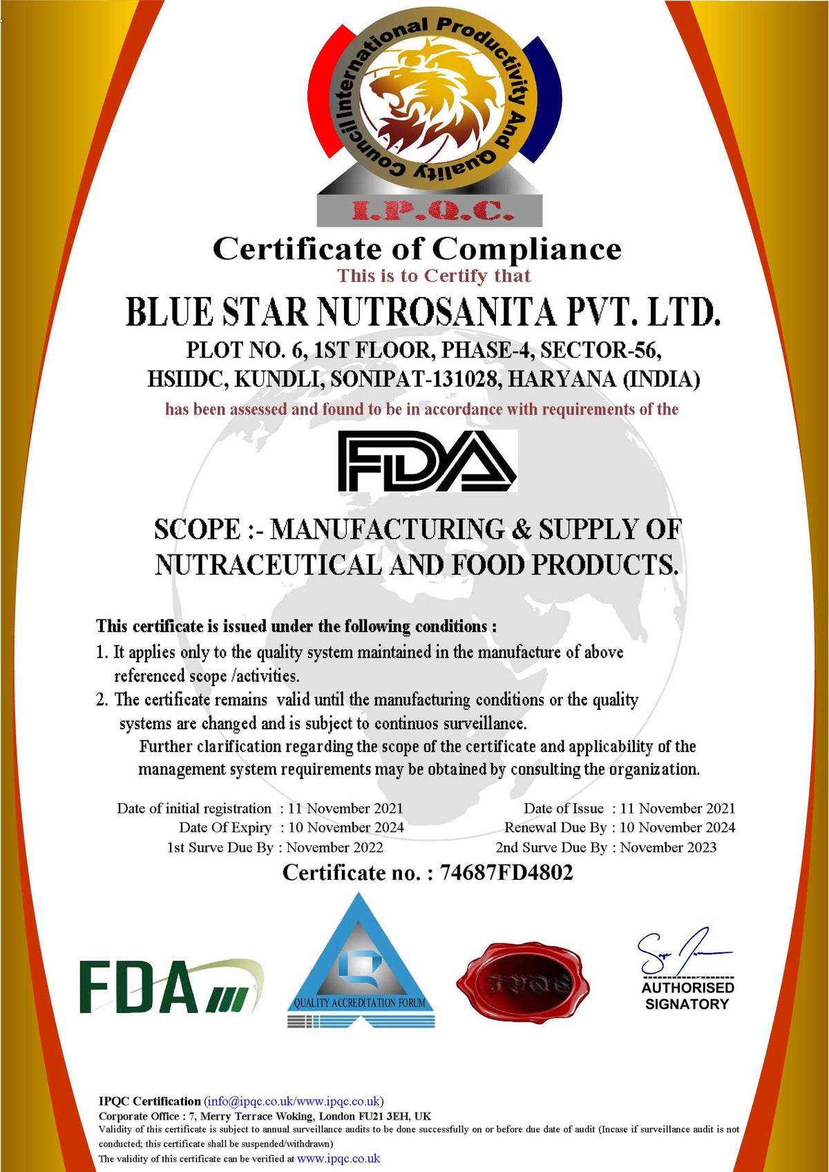 Lab report for Vitamins B Complex with B12, Calcium Magnesium & Zinc, Folic Acid and Vitamin C