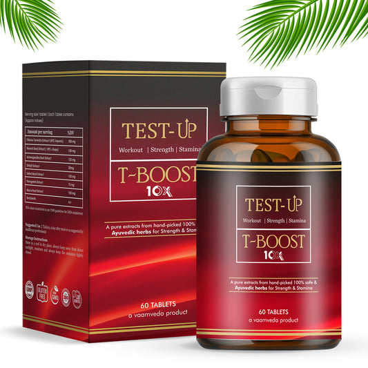 Test Up Natural & Ayurvedic Sports Testosterone Booster Tablets