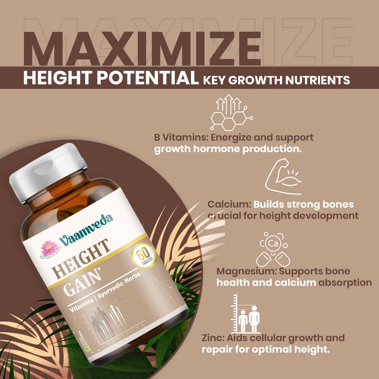 Helps Height Gain Increase Supplement