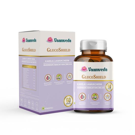 Gluco Shield : Karela Neem Jamun Gudmar Tablets for Diabetes & Blood Sugar Management