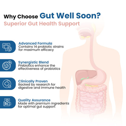 Gut Well soon : Probiotics & Prebiotics Supplement