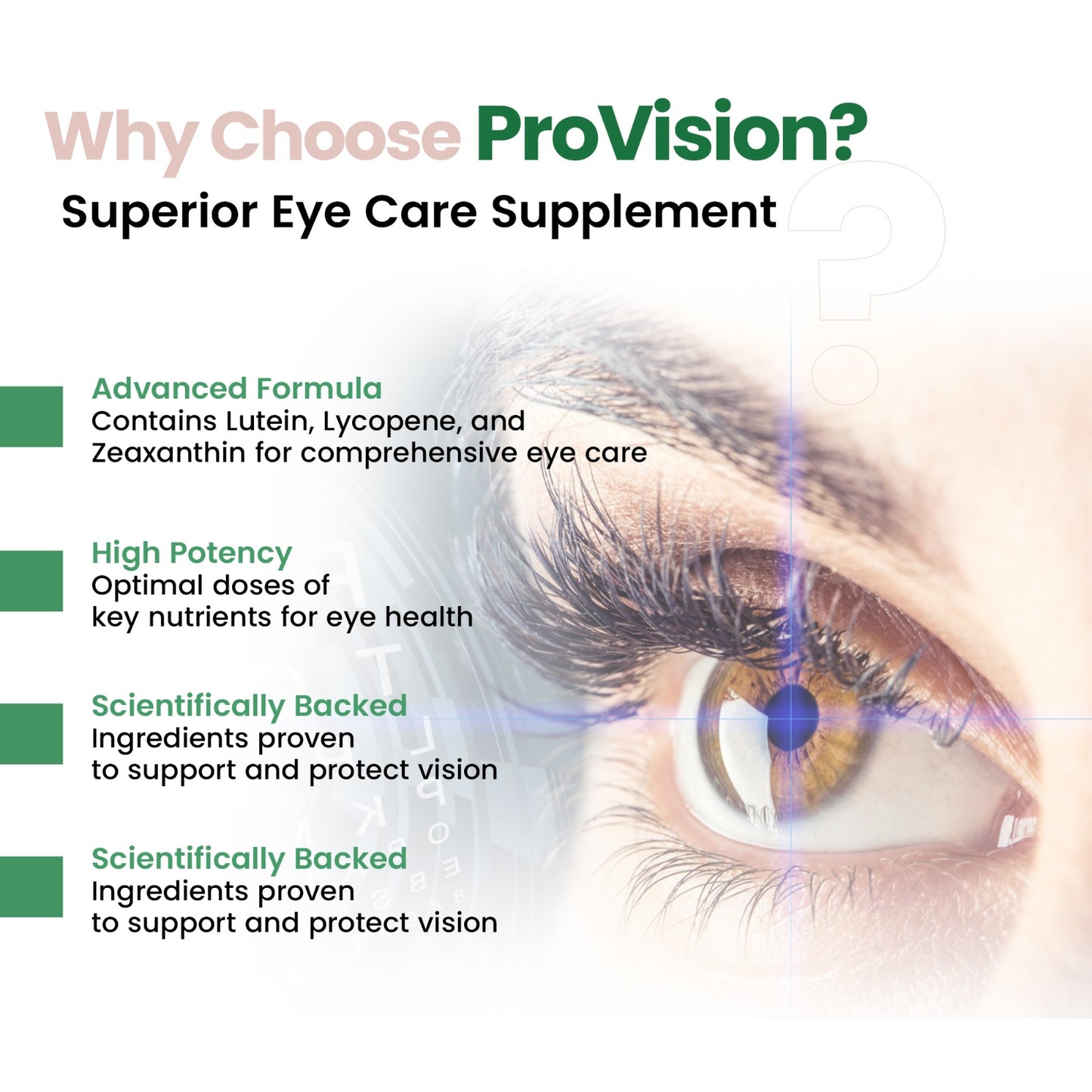 ProVision : Lutein Lycopene Zeaxanthin Eye Care & Vision Supplement