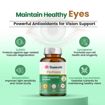 ProVision : Lutein Lycopene Zeaxanthin Eye Care & Vision Supplement