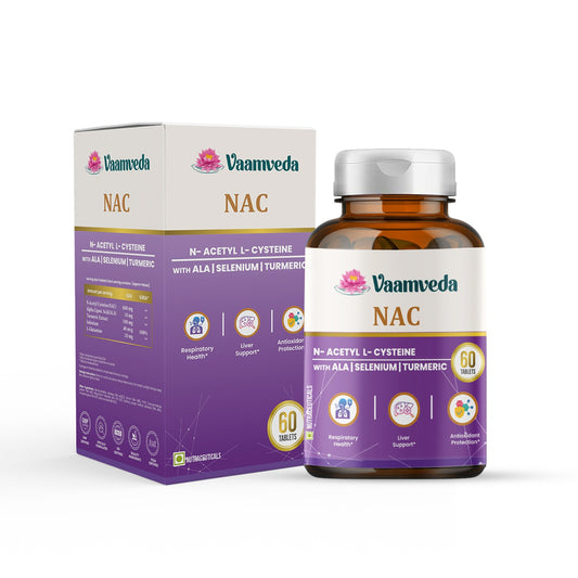 NAC (N-ACETYL L-CYSTEINE) with ALA, Selenium and Turmeric Extarct