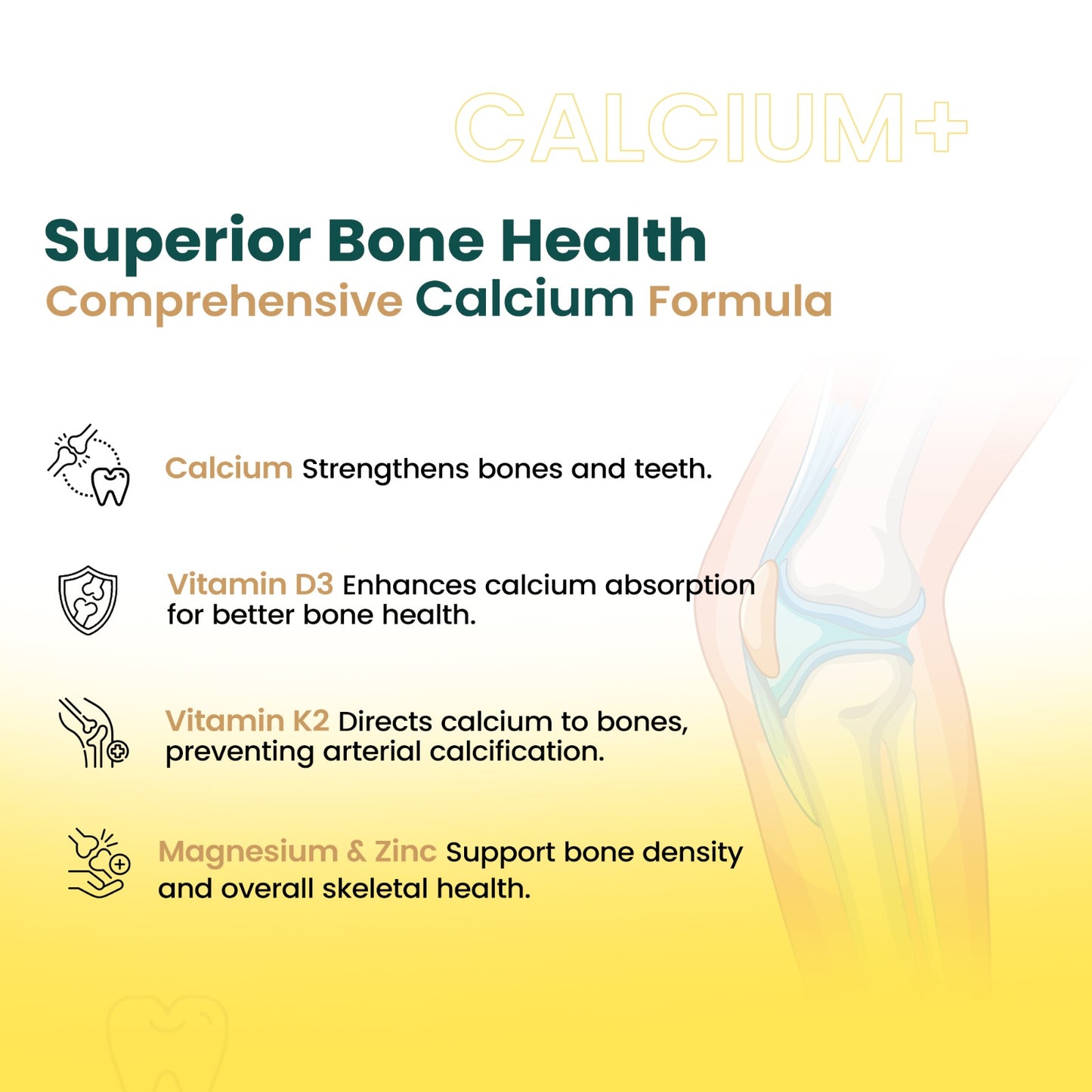 Calcium Complex with Vitamin D3,Magnesium and Zinc