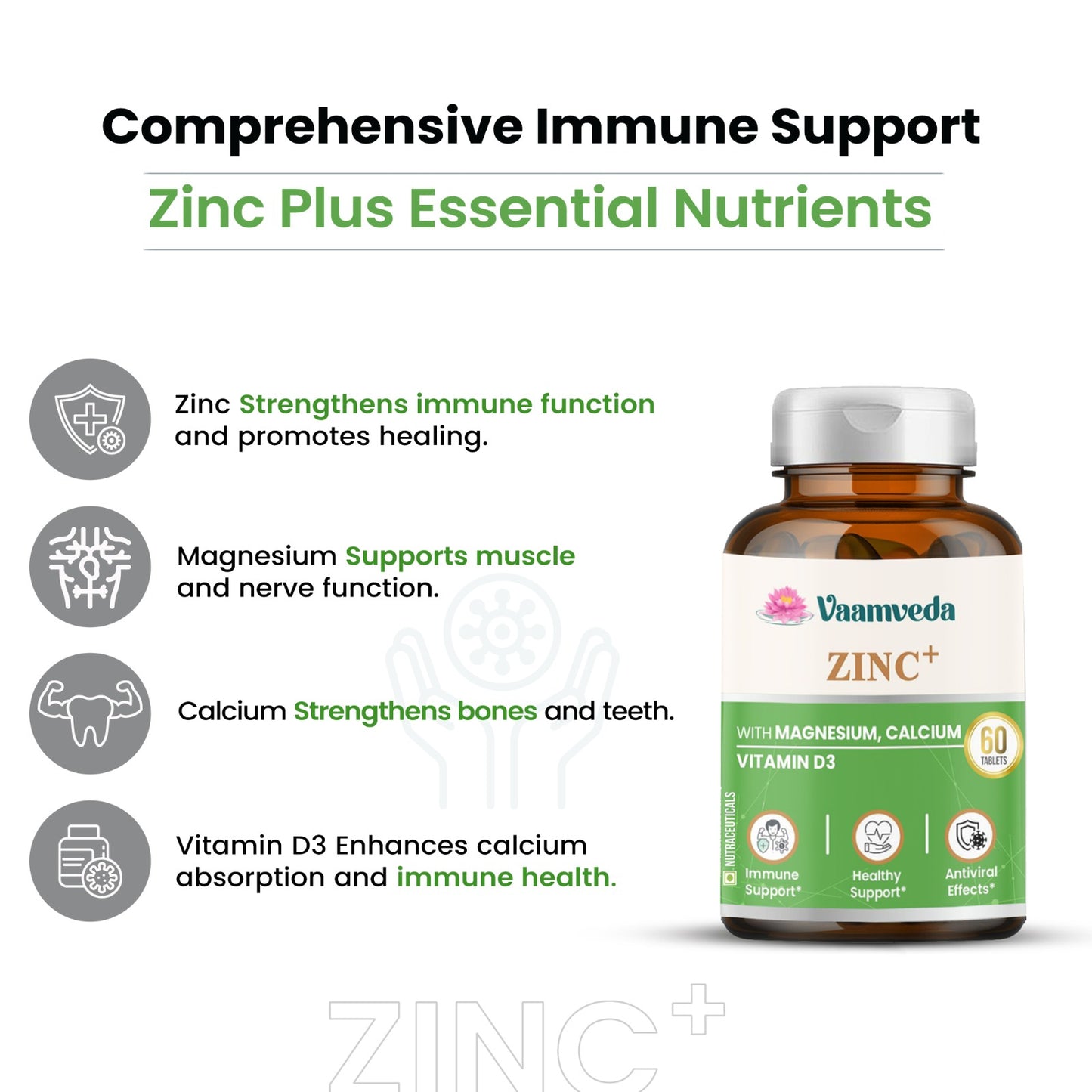 Zinc Complex with Magnesium, Calcium and Vitamin D3