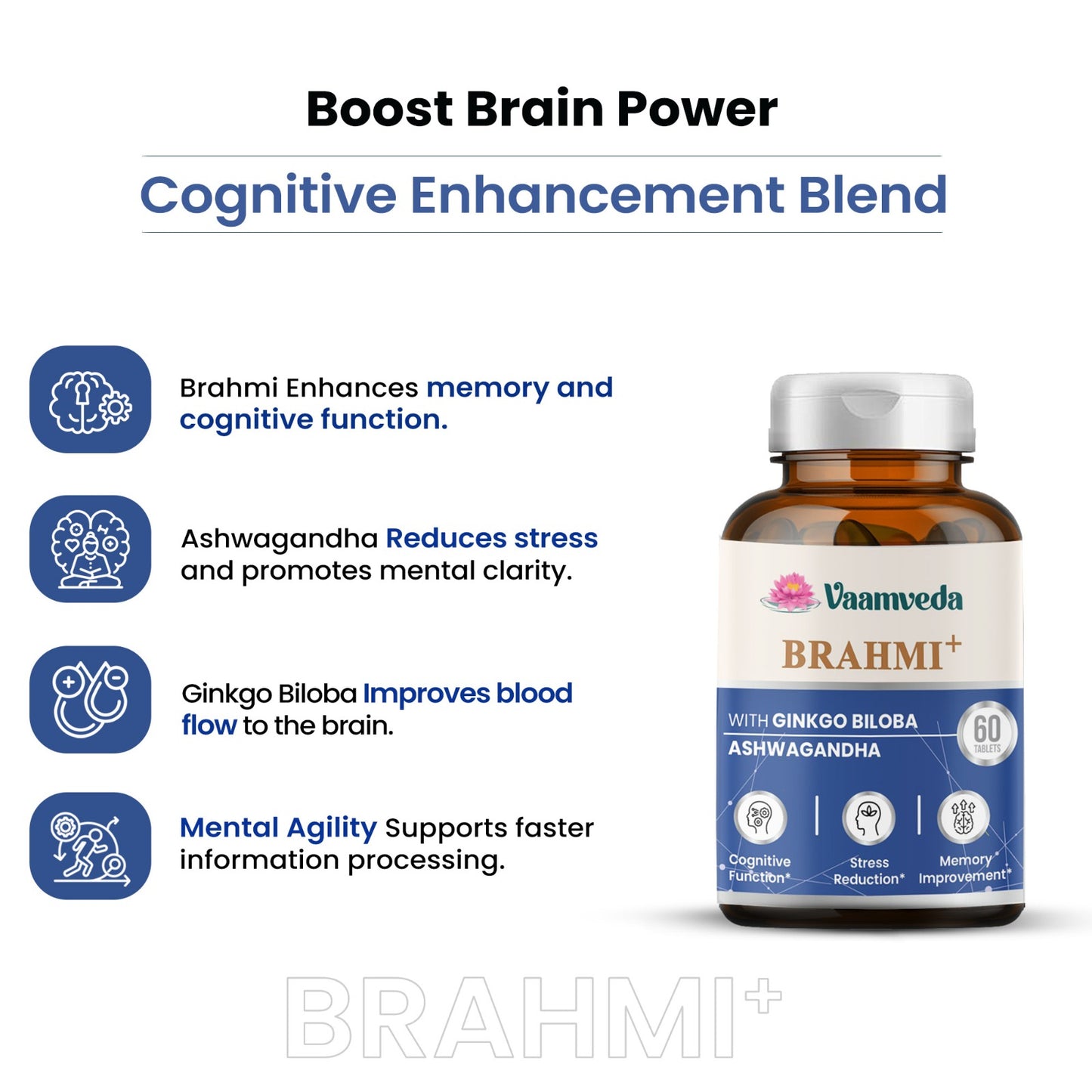 Brahmi Extract with Ginkgo Biloba and Ashwagandha