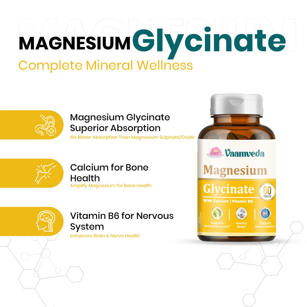 Magnesium Glycinate with Vitamin B6 and Calcium