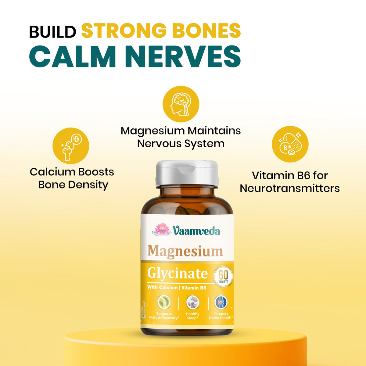 Magnesium Glycinate with Vitamin B6 and Calcium